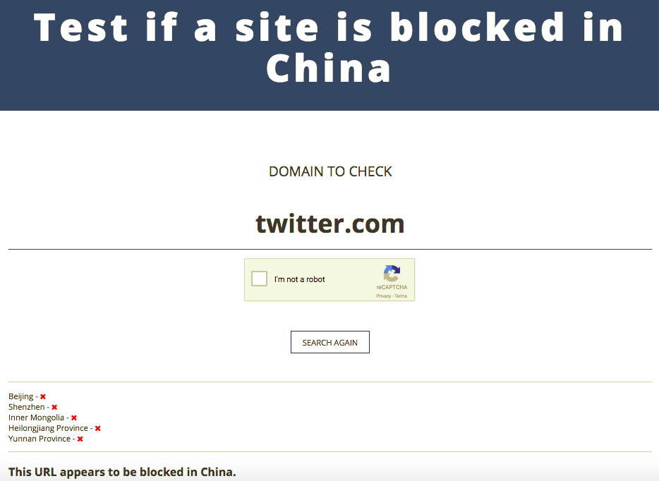 Unblock blocked sites with a VPN for China