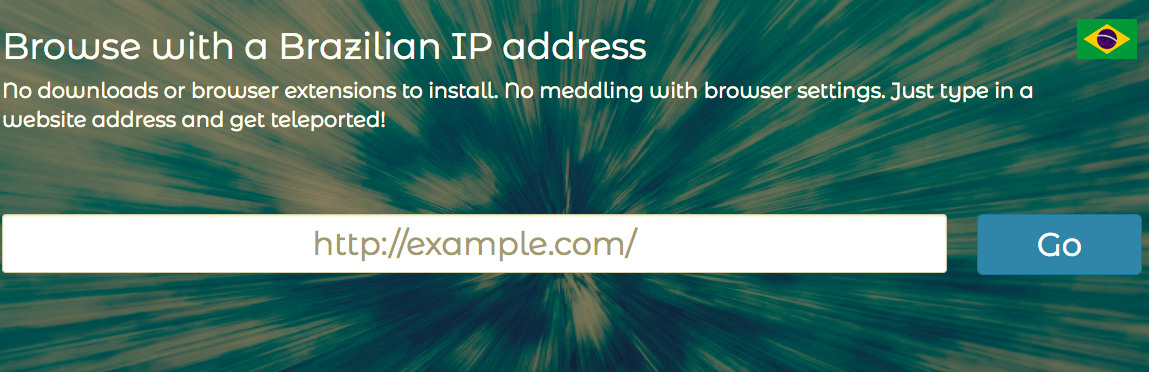Web Proxy to get IP for Brazil