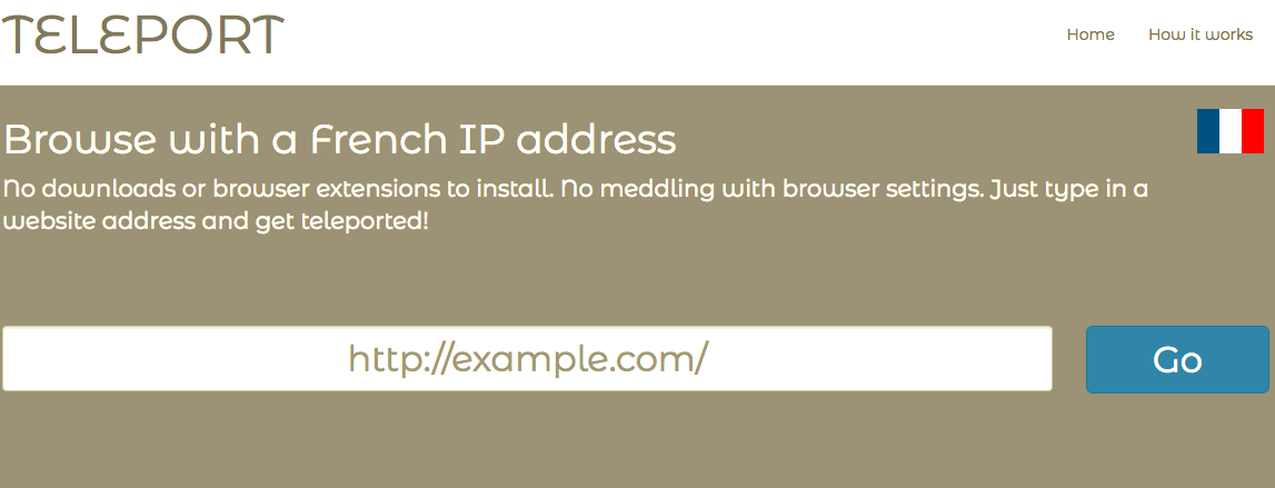 Web Proxy to get IP for France