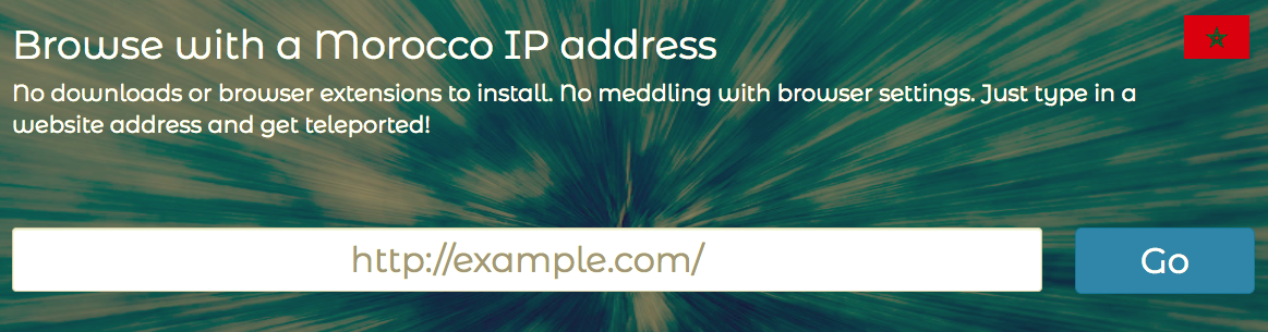 Browse with a Morocco IP address
