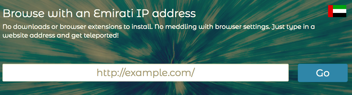 Browse with an Emirati IP address