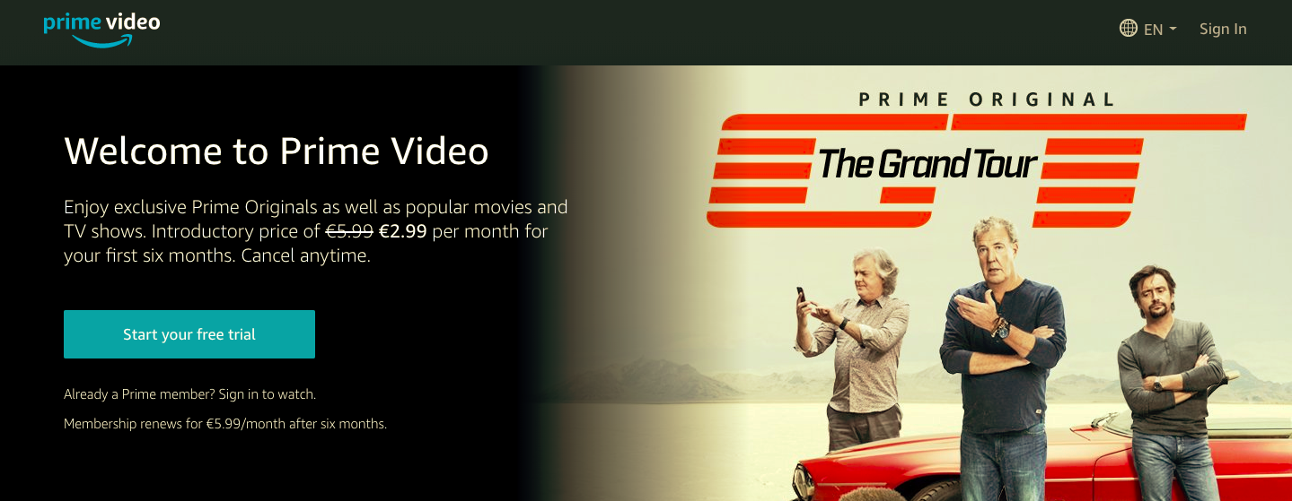 Watch Amazon Prime in Bhutan