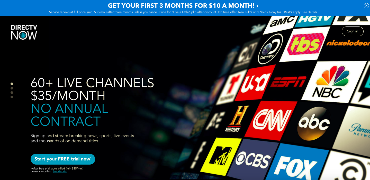 Watch DirectTV Now in Eritrea