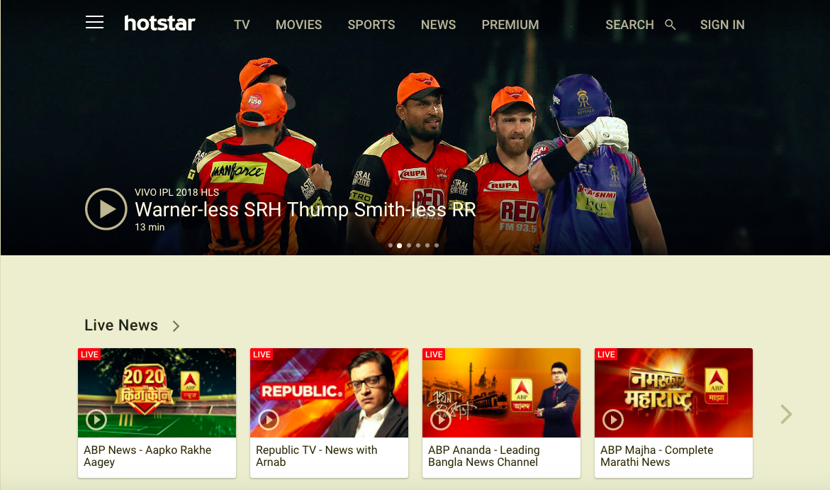 Watch Hotstar in United States