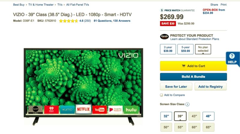 Best VIZIO 39