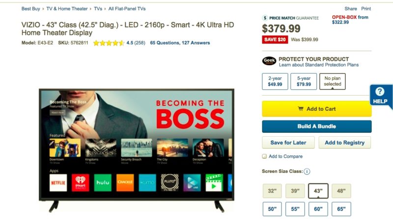 Best VIZIO 43